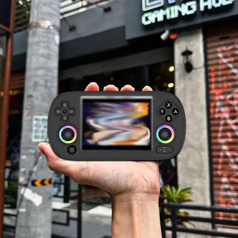 Для ANBERNIC RG40XX H большой экран ретро портативная игровая консоль силиконовый защитный чехол сплошной цвет