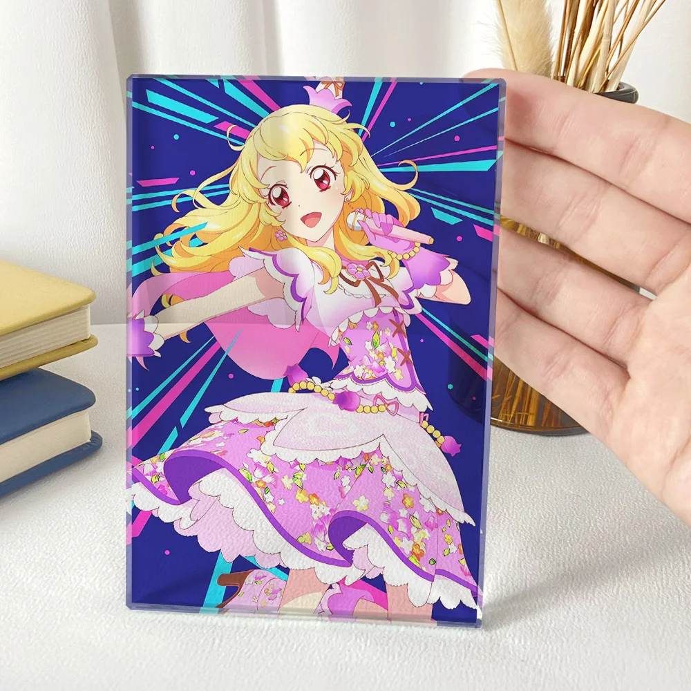 

Anime Aikatsu on Parade! Kiseki Raki Minato Mio Yuuki Aine Hoshimiya Ichigo Cosplay Crystal Stand Display Model Desk Decoration