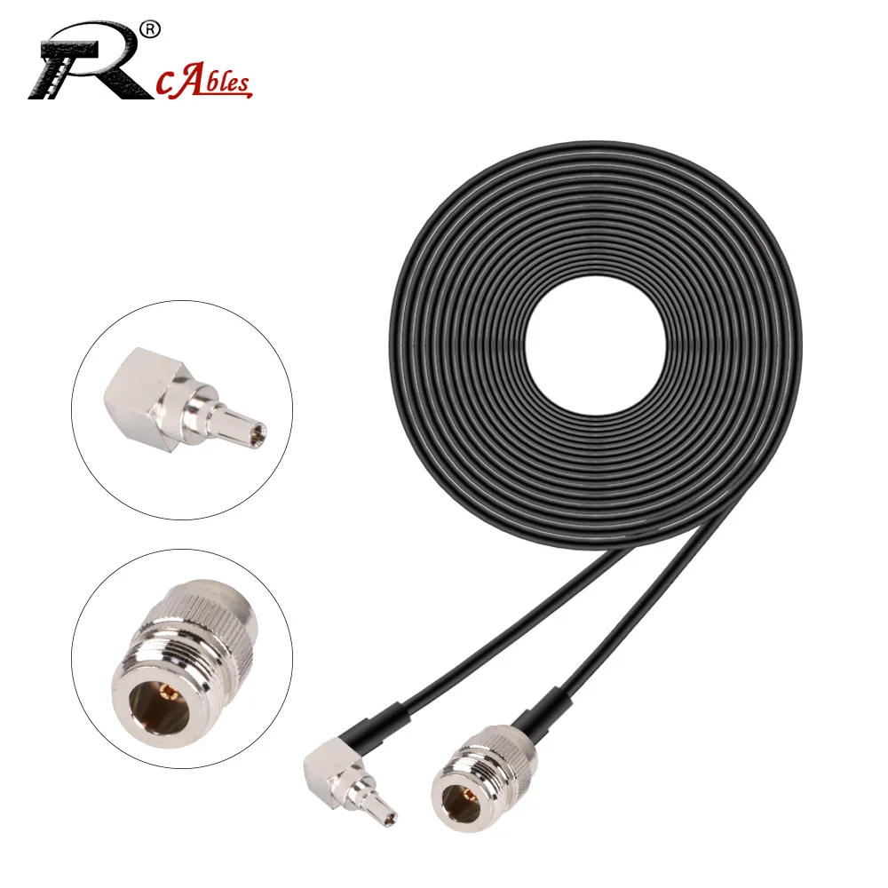 

1 шт. CRC9 штекер 90 градусов к N гнездовой разъем RG174 Pigtail 3G модемная антенна Удлинительный кабель RF коаксиальный Джампер шнур 10-50 см
