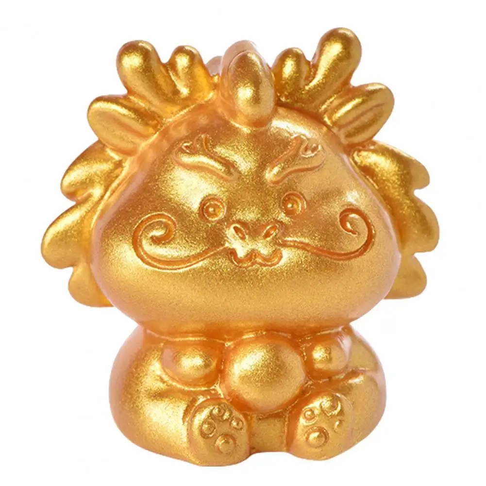 

Красивые настольные украшения, Золотая Статуя китайского зодиака, Статуя китайского зодиака из смолы, яркий цвет для рабочего стола
