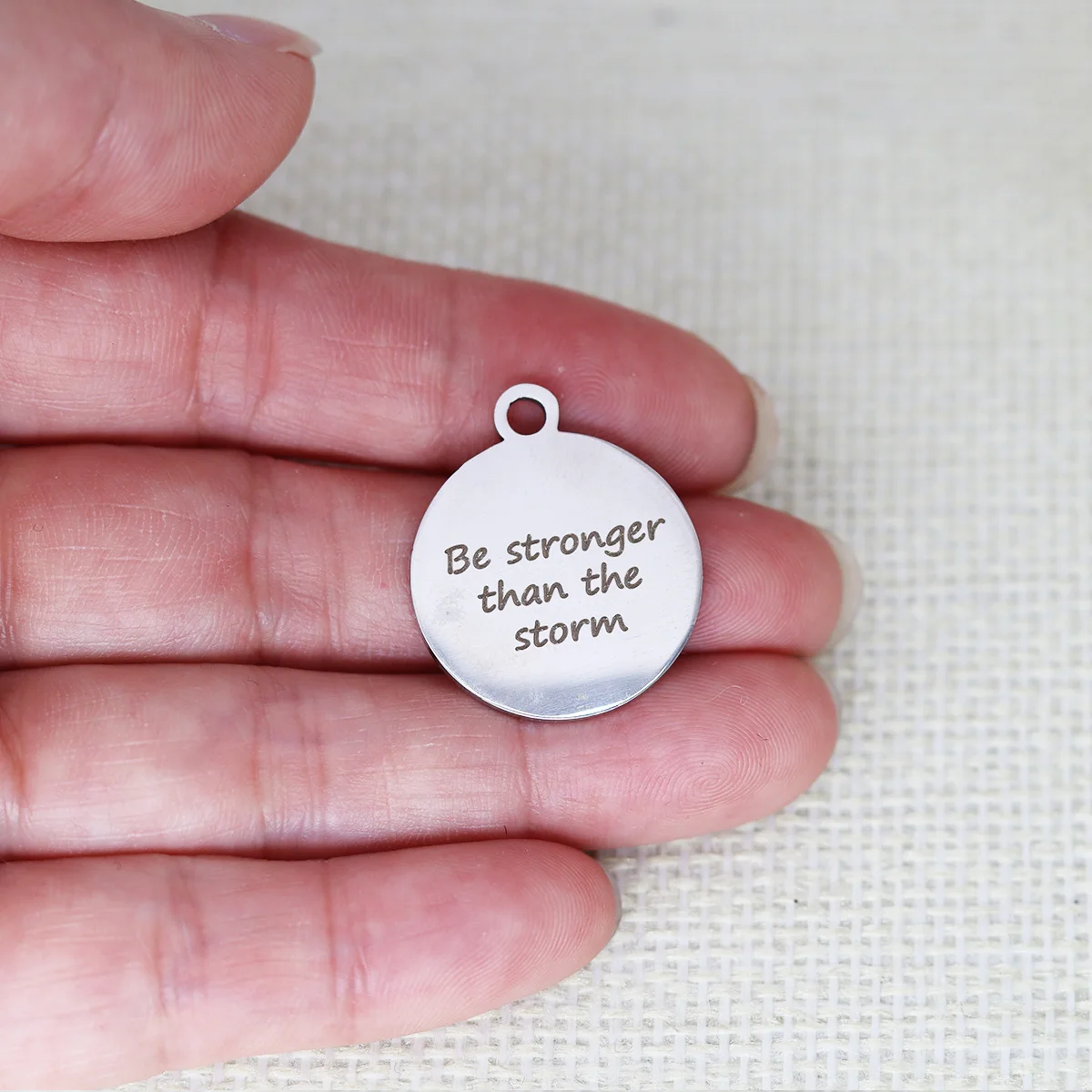 

3 шт./партия, подвески из нержавеющей стали с лазерной гравировкой