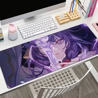 genshin impact raiden shogun animation office student thickened large writing pad non slip cushion mouse pad for pc desk pad