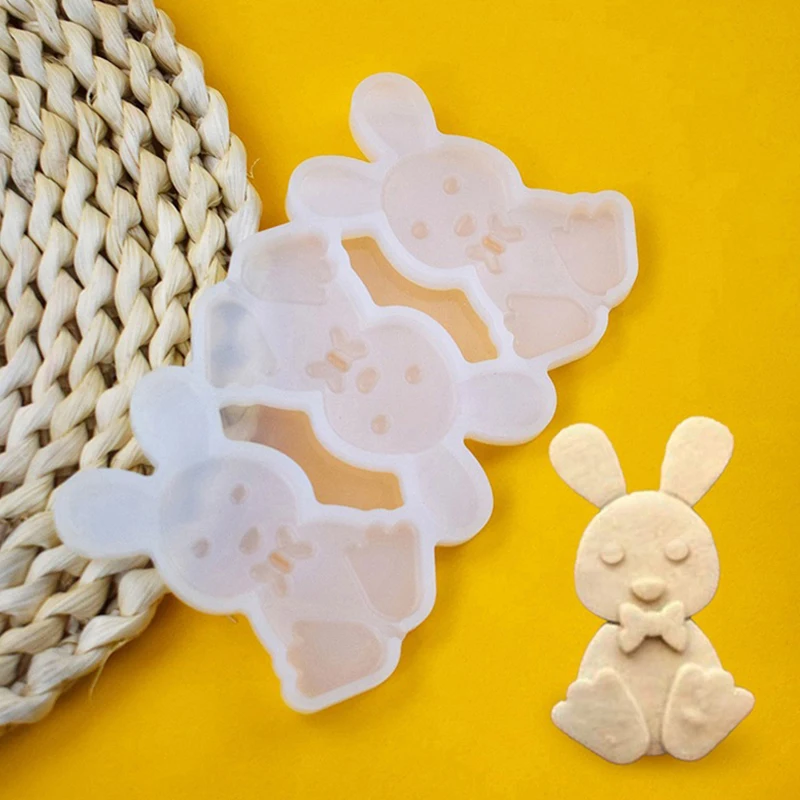 

2023 Cute Easter Egg Rabbit Animal Silicone Mold Rose Butterfly Lollipop Chocolate Candy Fudge Cheese Stick Mold DIY Baking Tool