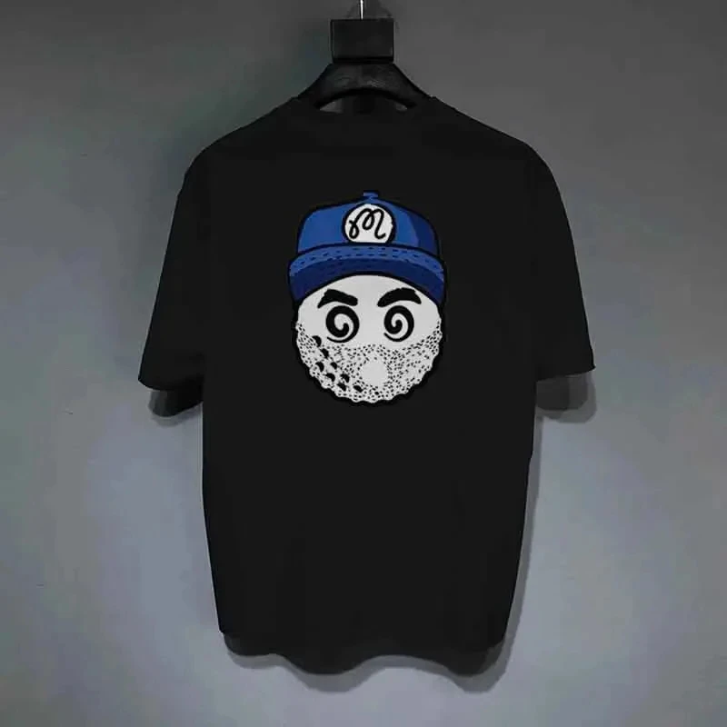 Хлопковая футбольная рубашка унисекс 24ss для мужчин и женщин с дизайном в обручем