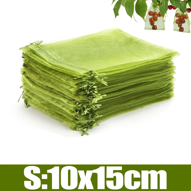 

Зеленые сетчатые мешки для фруктов органза 10-100 шт.