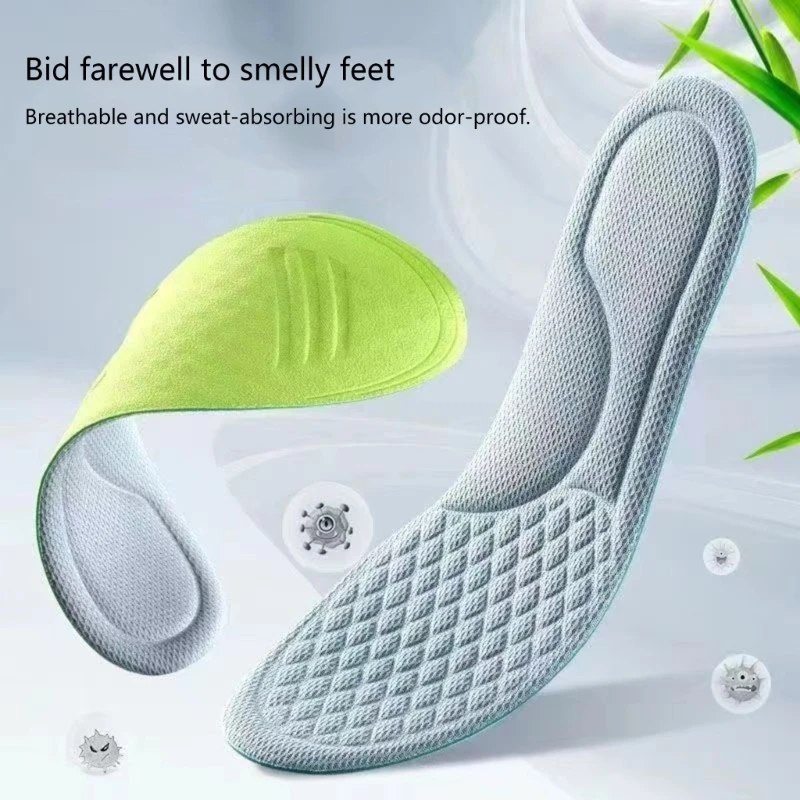 Стельки для мужчин и женщин амортизирующие спортивные удобные вставки дышащие