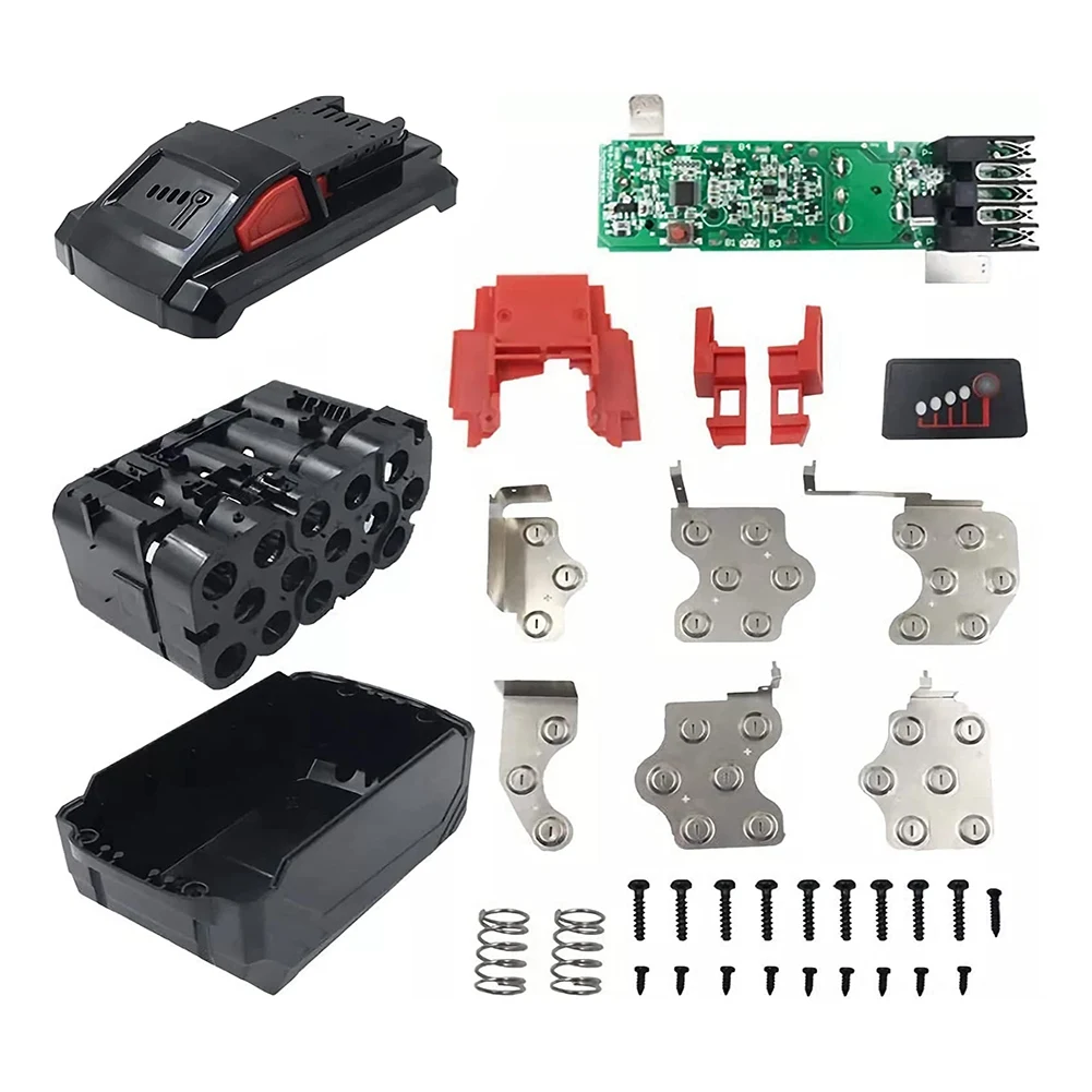 

15X21700 Lithium-Ion Battery Case Replacement Repair, PCB Charge Protection Board for 18V 12Ah Lithium Battery Case