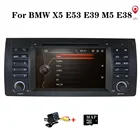 Автомагнитола, мультимедийный видеоплеер с 7-дюймовым сенсорным экраном, для BMW E39 X5 E53 M3 M5, Типоразмер 1 din