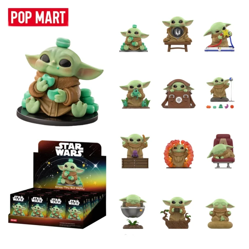 Фото Popmart Star Wars Grogu Tiny But Mighty Series: Коллекционная фигурка-сюрприз в закрытой упаковке, милая аниме-фигурка, подарок на день рождения №1