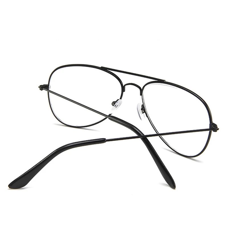 

Fashion Reading Glasses Women's Anti Blue Light Glasses Men's Computer Games Glasses Pilot Metal Frame