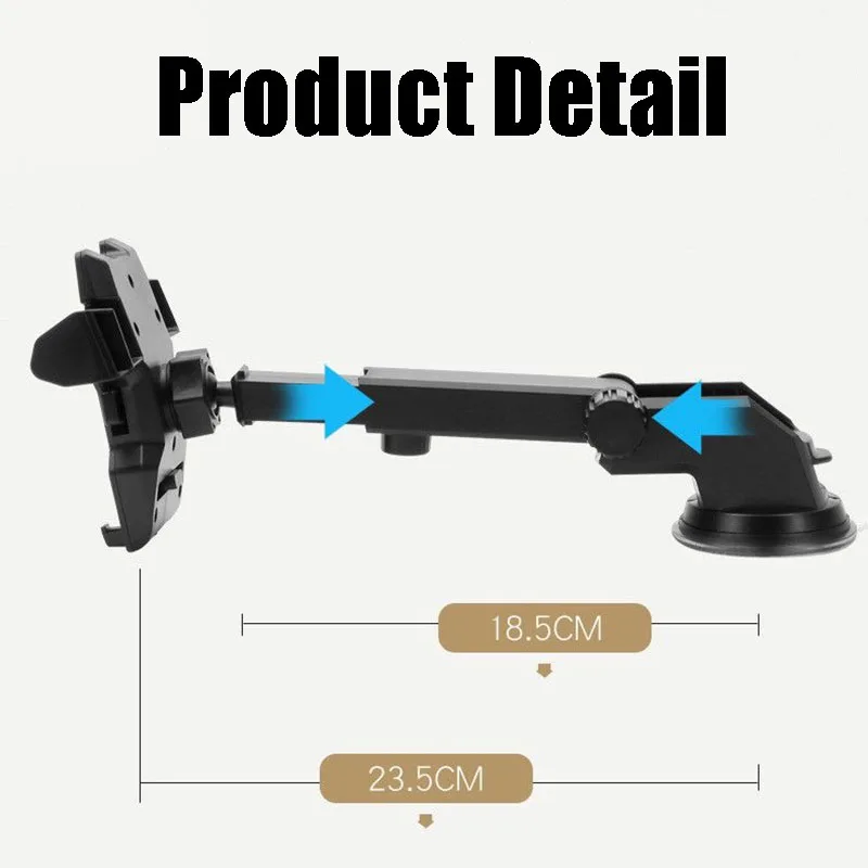 1pcs phone car holder scalable glass suction cup desk in car mobile holder stand large screen smartphone gps auto bracket free global shipping