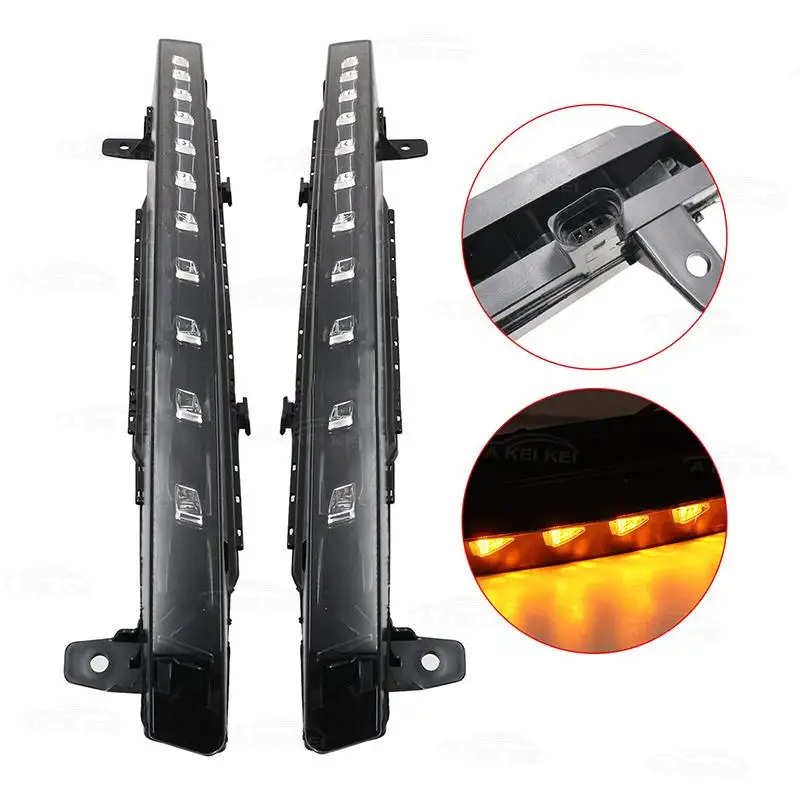 

Подходит для Audi Q7 2010-2015 DRL, указатели поворота, 11 светодиодных ходовых огней 4L0953041E 4L0953042E, без динамических