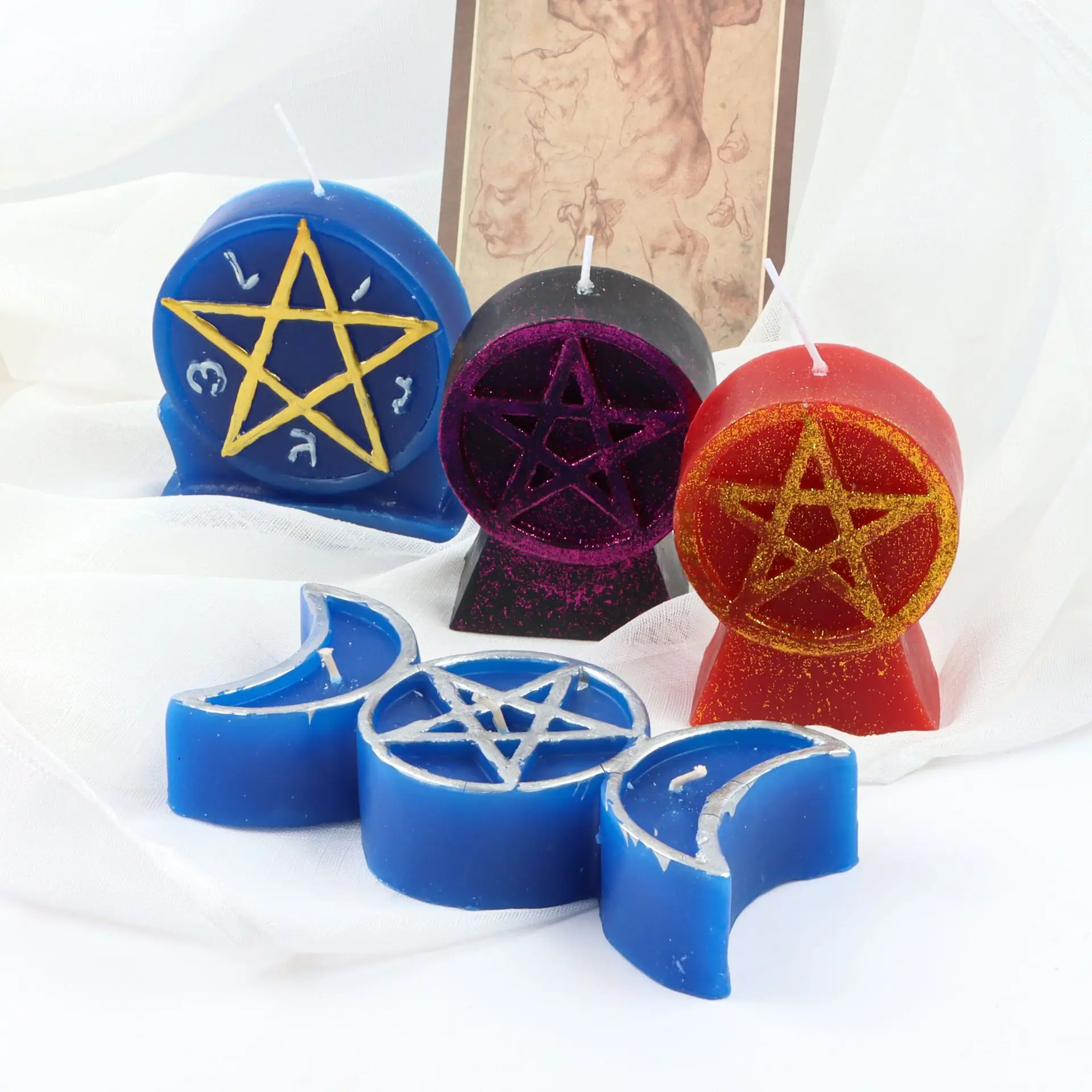 

Moon Five-pointed Star Elephant Scented Candle Religious Diy Scented Candle Decoration Ornaments Scattered Scented Candle Gift