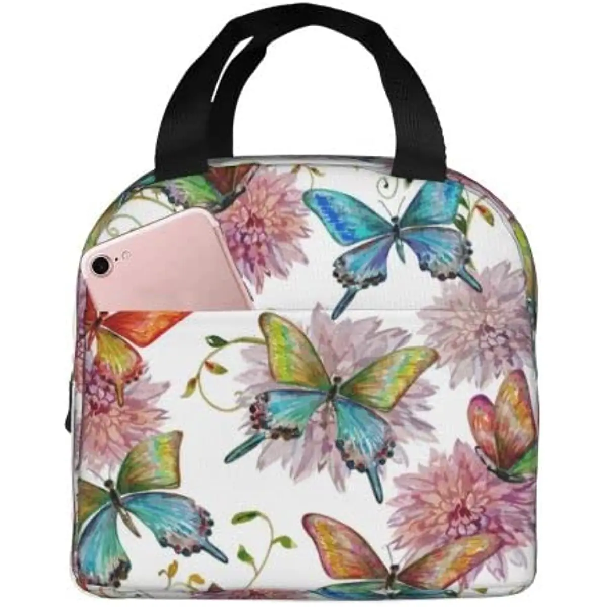 

Butterfly Lunch Bag Insulated Lunch Box for Women Reusable Therma Keep Food Cold Hot for Mom's Choice