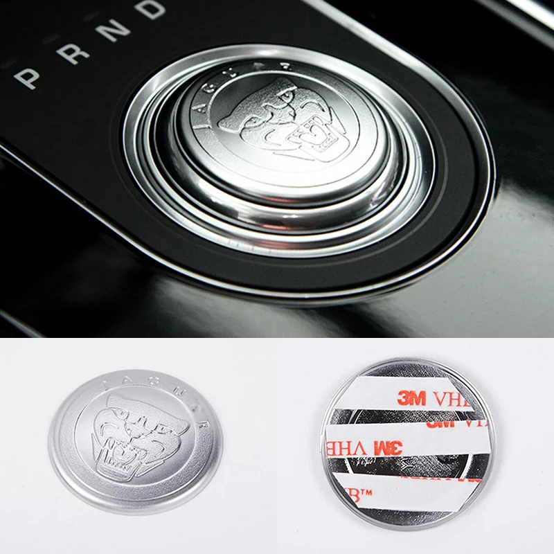 

For Jaguar XF XE XJ XJL F-Pace f pace 2016 Car-Styling ABS Chrome Car Center Gear Shift Knob Decoration Cover Trim Sticker