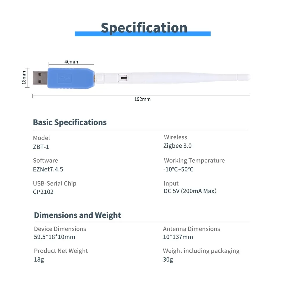 Фото USB-адаптер-координатор Long Range Zigbee 3.0 Thread, беспроводной передатчик, замена SkyConnect ZBT-1 для Home Assistant №3