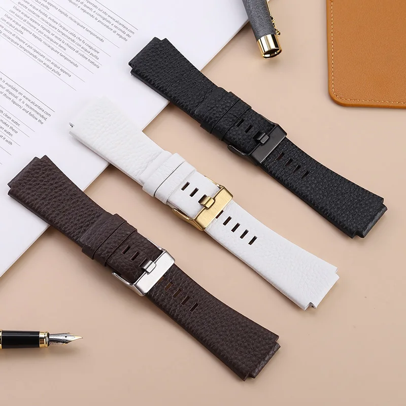 Ремешок для часов из натуральной кожи с выпуклым ртом Diesel DZ1089 DZ1123 DZ1132 сменный