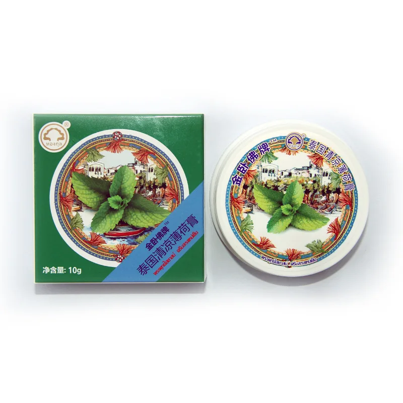 

10gThai Mint Cream Cooling Cream Motion Sickness Seasickness Preventing Mosquito Bites Cooling Soothing Itching and Moisturizing