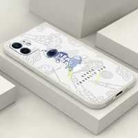 cute astronaut phone case for iphone 11 12 13 pro max 12 13 mini x xr xs max 7 8 6s 6 plus se 2020 5 silicone bumper cover coque
