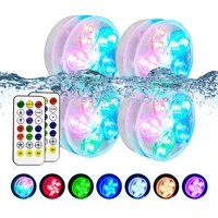 remote control rgb submersible light ip68 waterproof underwater night lamp swimming pool lights for pond vase bowl garden party