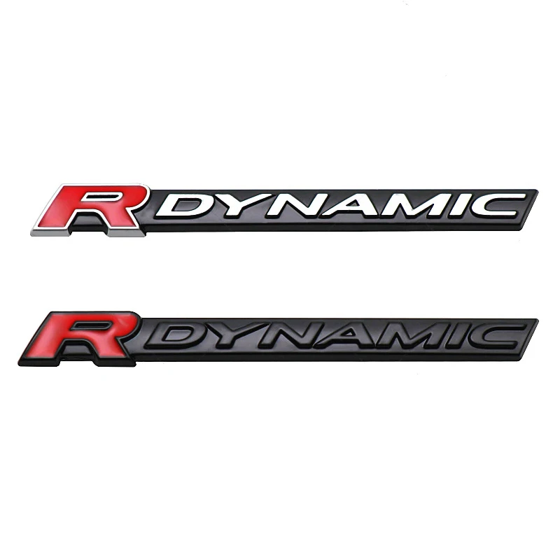 

Car 3D R DYNAMIC Logo Badge Emblem Decals Sticker For Land Rover Range Rover Defender Discovery Sport Jaguar XE XF XJ F-Type