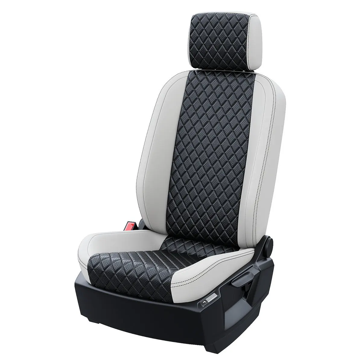 Чехлы на Чери Тигго рестайлинг 8 2021-2024 Экокожа с ромбом