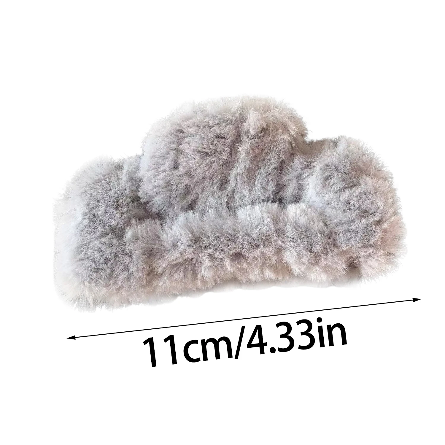 Зимние плюшевые квадратные заколки для волос женщин корейские элегантные