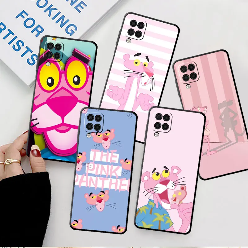 Чехол для телефона Samsung Galaxy A52 A12 A51 A71 A32 A21s A22 A53 A23 A13 A03 A02 A41 A33 A11 A72 A73, мультяшная Розовая пантера