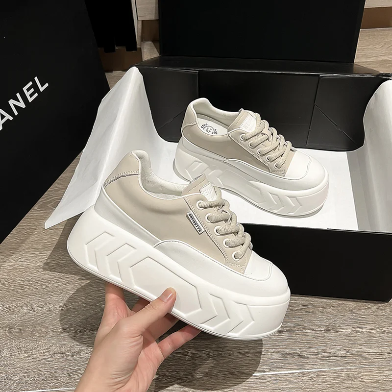 

College Style Sneakers All-match White Platform Shoes Women Vulcanize Shoes Casual Shoes Women Comfortable Breathable