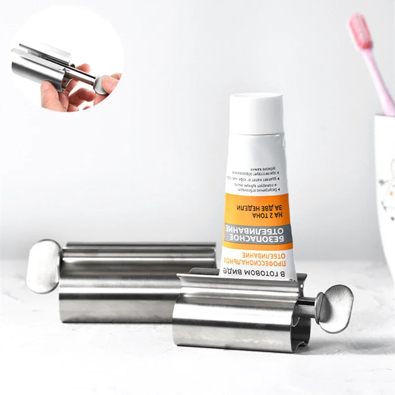 

Диспенсер для зубной пасты, выдавливатель из нержавеющей стали для трубок зубной пасты, экономящий трубы для зубной пасты, аксессуары для в...