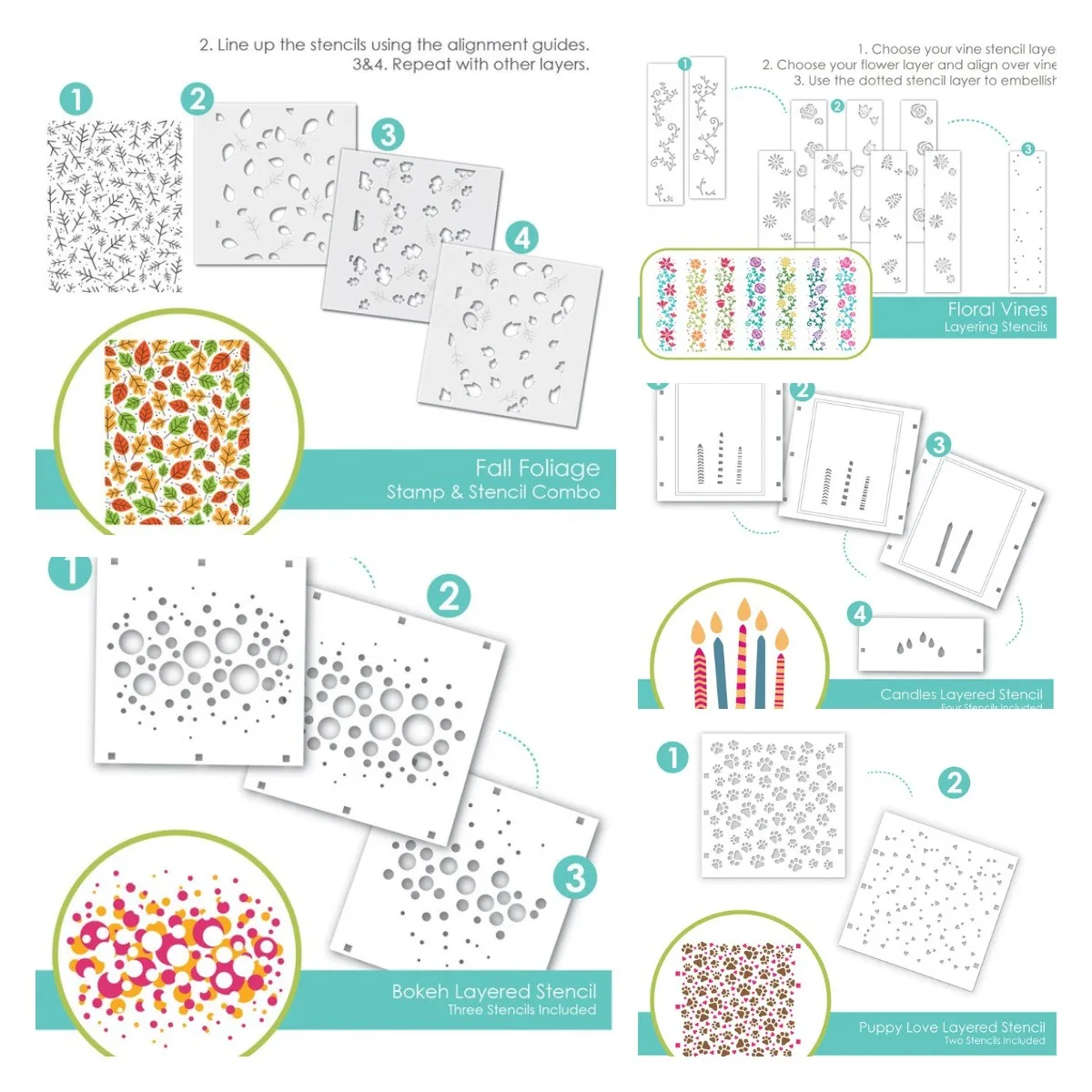 

Bokeh Layering Metal Cutting Dies and stamps Stencil Scrapbook Diary Decoration Embossing Template DIY Greeting Card Handmade