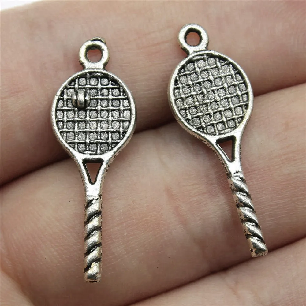 Подвески для теннисных ракеток размером 30x10 мм изготовления ювелирных изделий