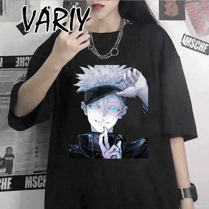 

Aesthetic Clothes Anime Jujutsu Kaisen T Shirt Women Kawaii Yuji Itadori Tshirt Gojo Satoru Graphic T-shirt Female Dropshipping
