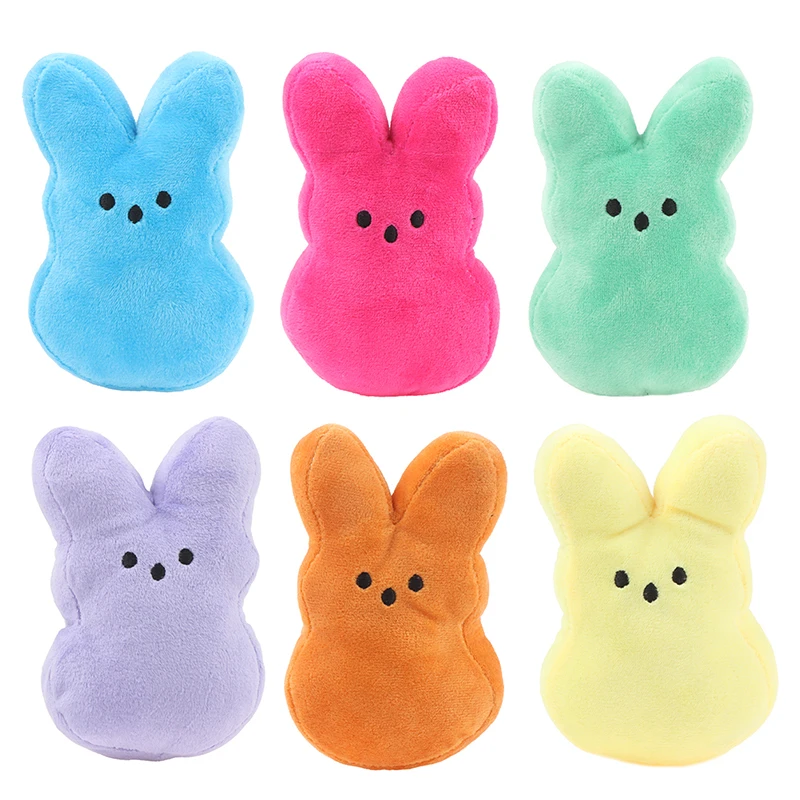 

1PC 15cm Cute Plush Bunny Rabbit Peep Easter Toys Simulation Stuffed Animal Doll For Kids Children Soft Pillow Gifts Girl Toy