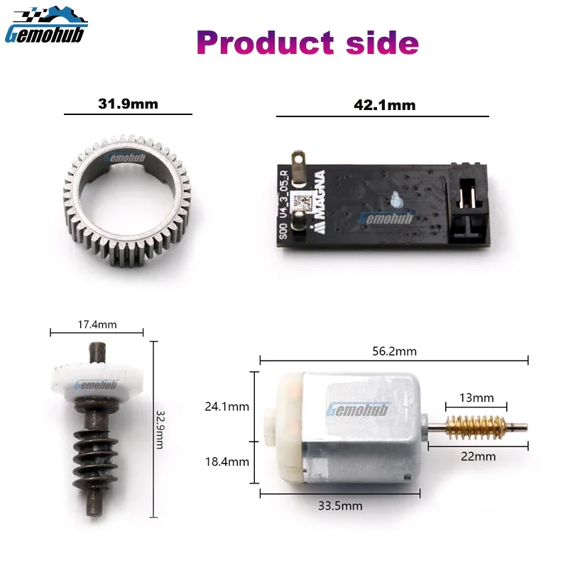 Gemohub для Hyundai Santa Fe MK3 2012-2020 гг. автоматическое зеркало бокового вида складной