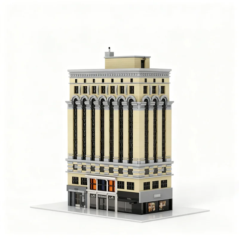Фото 6938 деталей MOC Архитектура Нью-Йорка 1 Модульные здания Модель Строительные блоки Игрушка Идея для сборки DIY 3D Творческое образование Подарок на день рождения №2