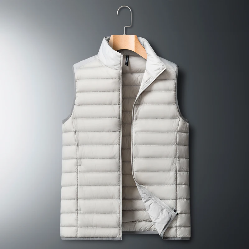 2022 Winter Brand Mens Down Casual Vest Designer Down Dress Vests Homme Fashion Thick Warm Sleeveless Jacket For Men Plus Size