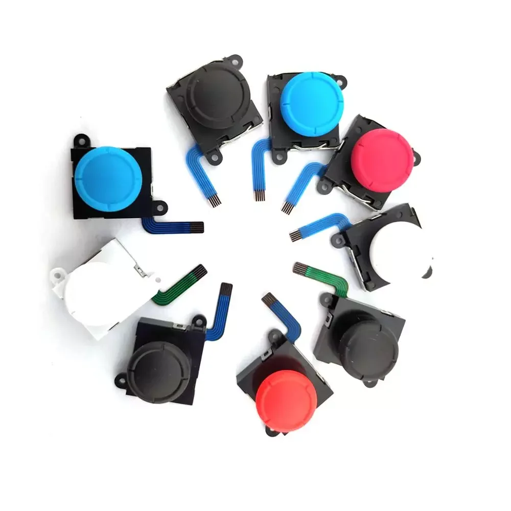 

3D analog joystick Sticks sensor replacement for Nintend Switch NS JoyCon controller parts Repair Black