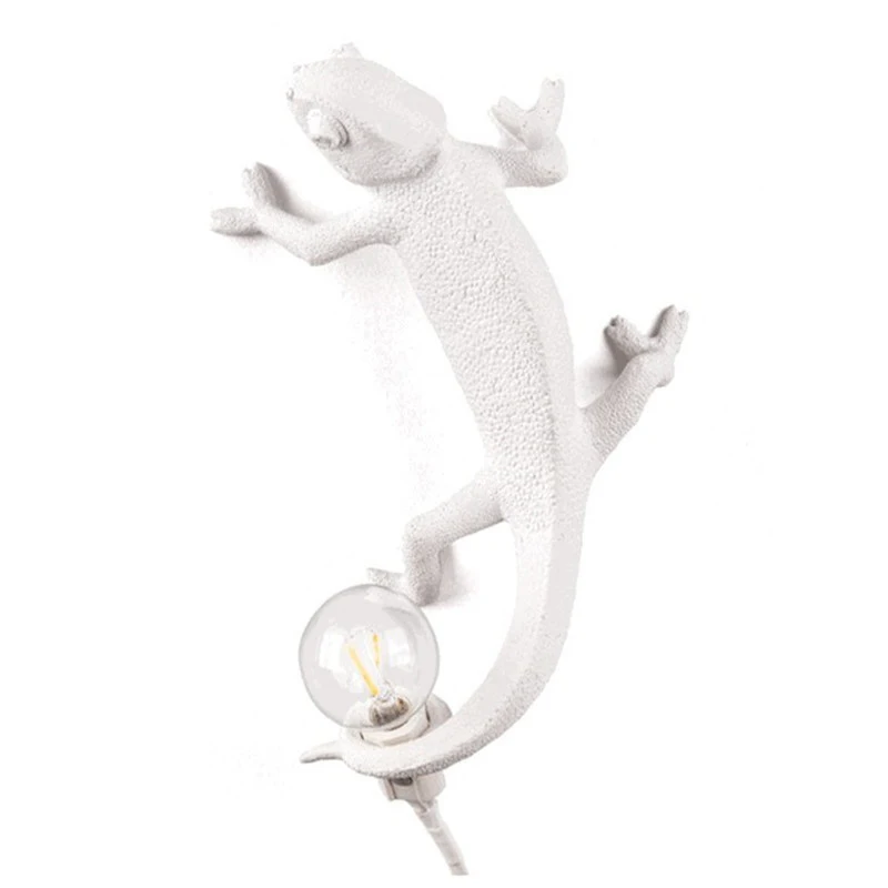 

Modern Resin Animal Chameleon Table Lamp Mini Gecko E12 LED Night Light Bedroom Decor Desk Light Creative Lizard Bedside Lamp