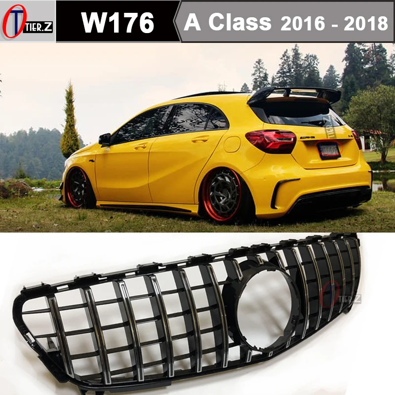 W176 Racing GT Grill Car Styling griglia centrale ABS per Mercedes classe A W176 Hatchback 2016 - 2018 A180 A200 A250