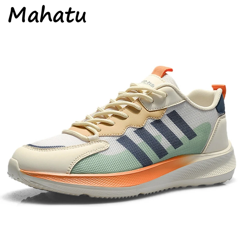 

2022 spring and summer casual running shoes sports shoes Korean version men's flying woven mesh thick-soled shoes trendy