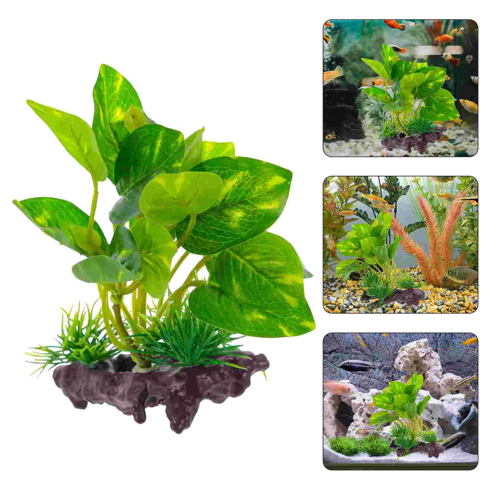 

Artificial Fish Tank Decoration Aquarium Water Plants Accessories Decorations Purple Plastic