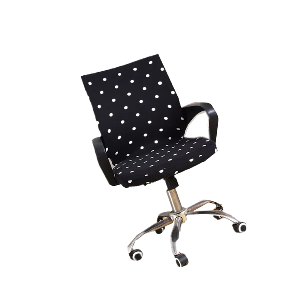 

Chair Cover Office Slipcover Desk Protector Covers Computer Fabric Elastic Arm Stretchable Dot Universal Cloth Seat Armchair
