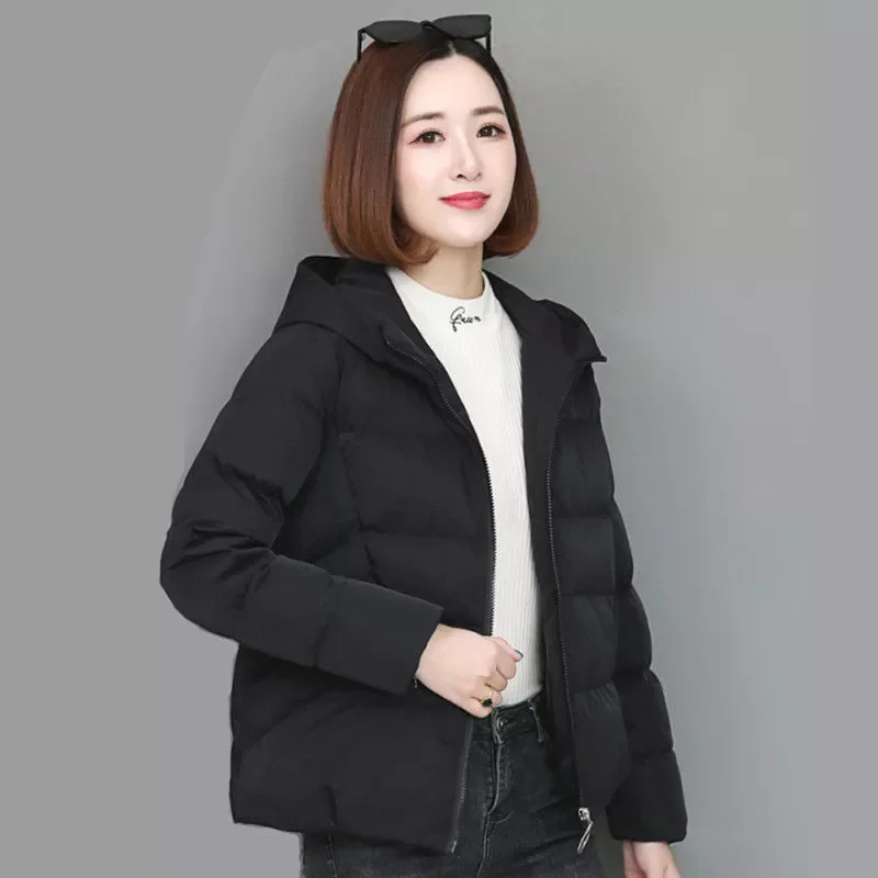 New2022 And Autumn Warm Women Jacket Down Cotton Padded Jacket New Fashion Female Outwear Parkas