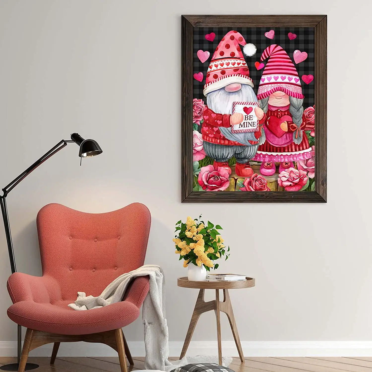 

Алмазная живопись 5D в стиле Пасхи на День святого Валентина, искусство со стразами своими руками, гномы с кроличьими ушками для домашнего де...