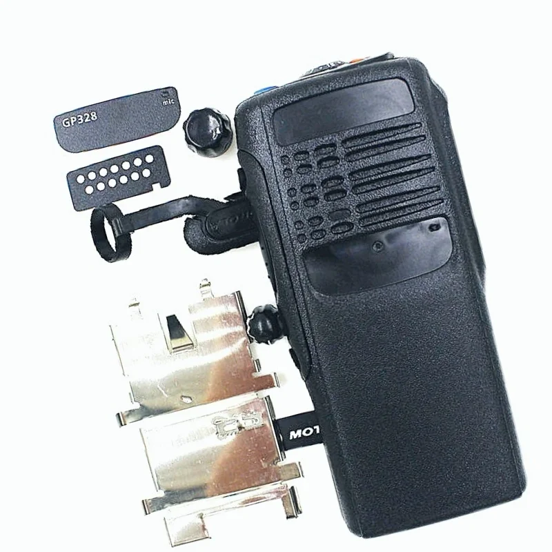 

Ham Radio Housing Case for Motorola GP328 Walkie Talkie Front Outer Case Housing Dust Cover Volume Knob Cap Replacement