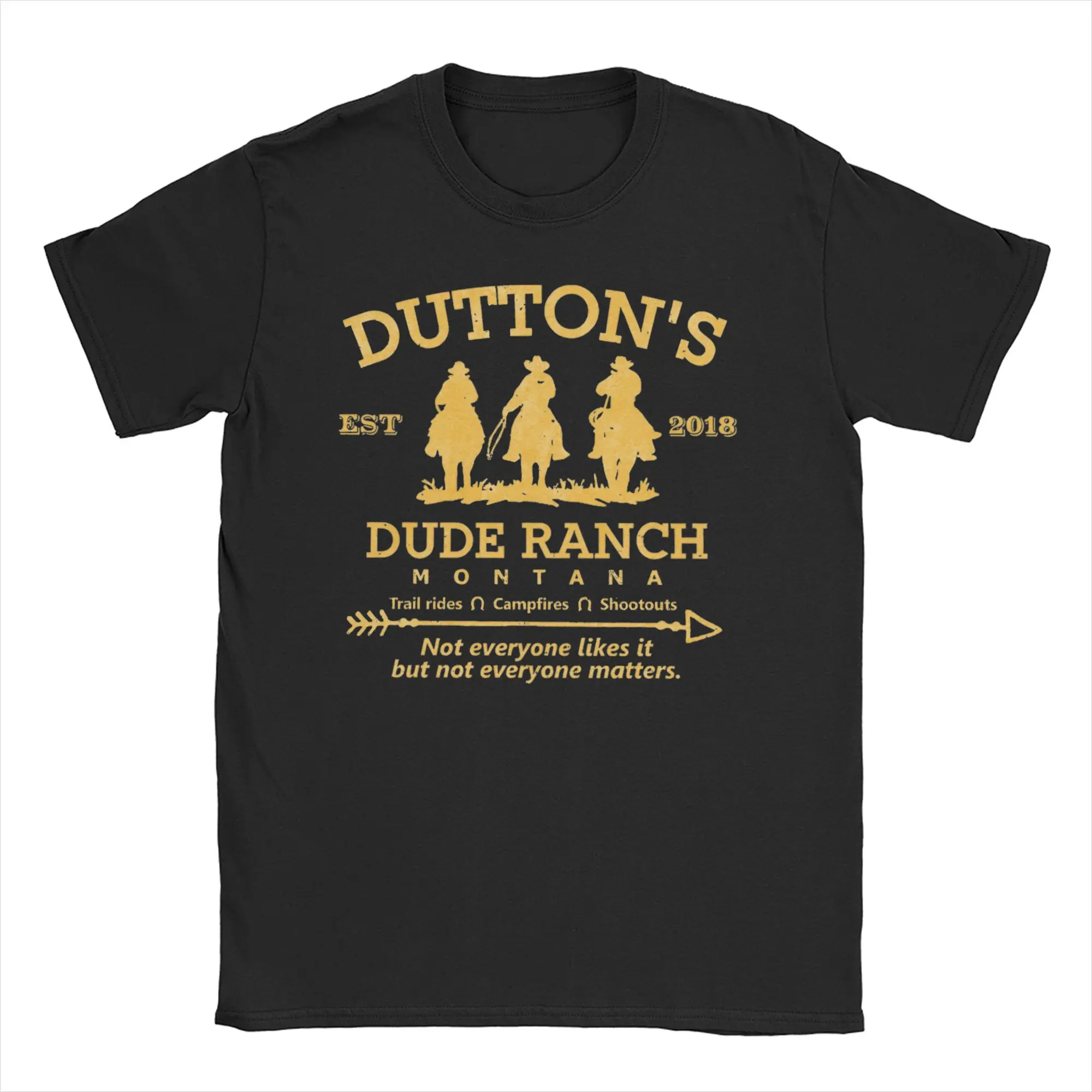 Printed Yellowstone Dutton Ranch Arrows T Shirt For Unisex 2024 TV Show Pure Cotton Tee Short Sleeve Tops