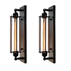 Винтажная настенная лампа В индустриальном стиле, кованый железный прикроватный Светильник E27 для коридора, в американском и индустриальном стиле ретро для ресторана