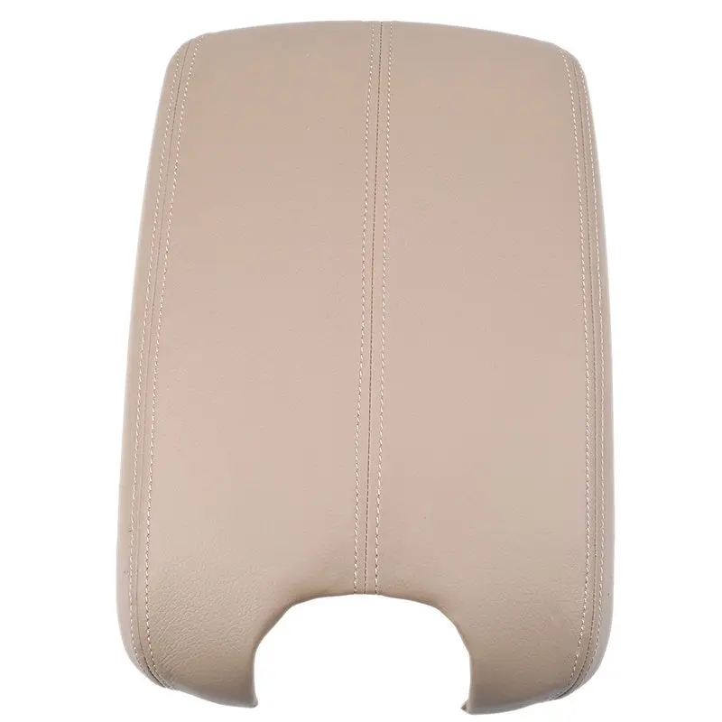 Черная/серая/бежевая кожаная крышка автомобильного подлокотника центральной
