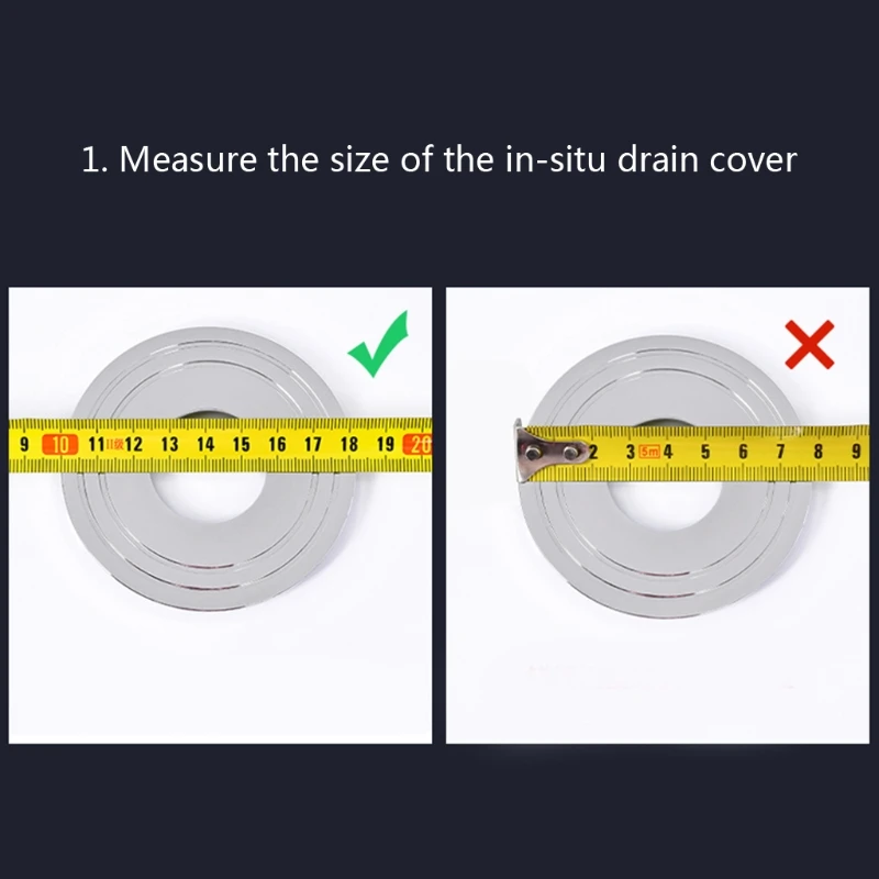 

Sink Drain Strainer Hair Catcher Shower Drain Mesh for Bathroom Bathtub Kitchen Easy to Install and Clean Universal